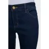Blue skinny jeans with a zipper