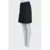 Black pleated skirt with tag