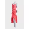 Pink silk dress