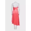 Pink silk dress