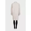 Beige straight-cut coat