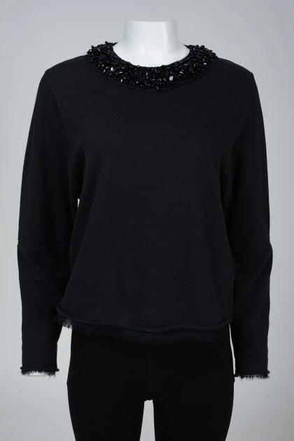 Back zip sweatshirt