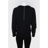 Back zip sweatshirt