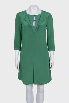 Green dress with hidden pockets