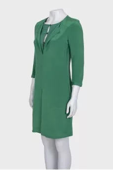 Green dress with hidden pockets