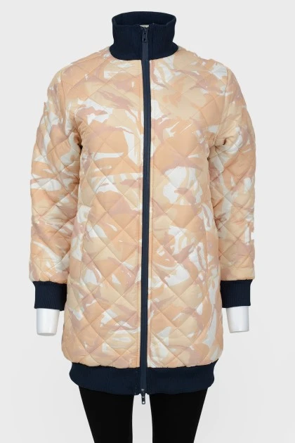 Lightning jacket with a collar-stand