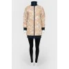Lightning jacket with a collar-stand