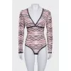 Animal print bodysuit