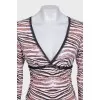 Animal print bodysuit