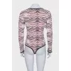 Animal print bodysuit