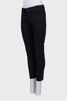 Чорні джинси skinny fit на низькій посадці