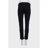 Чорні джинси skinny fit на низькій посадці