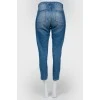 High Planting jeans with red dragon