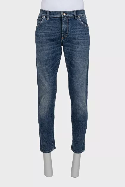 Men's blue skinny fit jeans