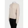 Beige jumper with buttons