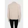 Beige jumper with buttons