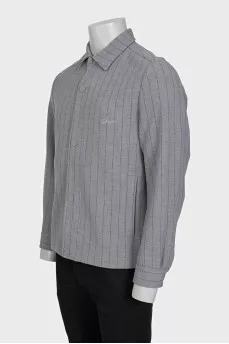 Men's pinstripe jacket with buttons