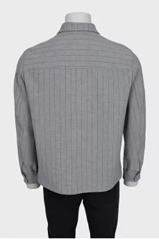 Men's pinstripe jacket with buttons