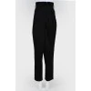 High waist trousers with belt