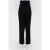 High waist trousers with belt