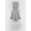Sleeveless dress with a sun skirt