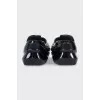 Men's black rubber flip-flops