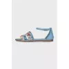 Blue Santorini sandals