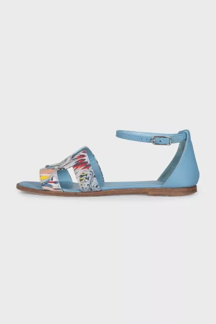 Blue Santorini sandals