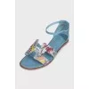 Blue Santorini sandals