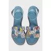Blue Santorini sandals