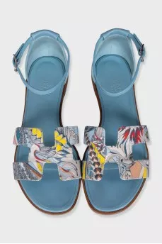 Blue Santorini sandals