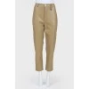 Shortened high landing trousers