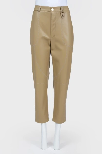Shortened high landing trousers