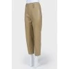 Shortened high landing trousers