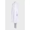 White midi dress with perforations