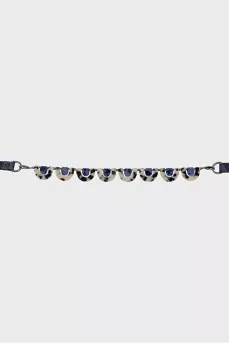 Necklace with pendants on ties