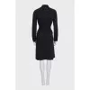 Fitted dress with buttons and a belt