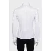 Fitted shirt with zippers on the sides