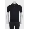 Men's black polo shirt
