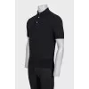 Men's black polo shirt