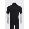 Men's black polo shirt