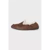 Suede insulated moccasins