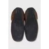 Suede insulated moccasins