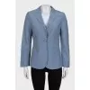 Fitted jacket with a button