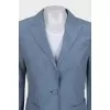 Fitted jacket with a button