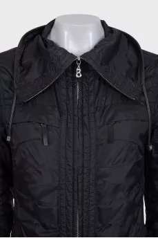 Straight-cut jacket with zipped pockets