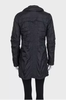 Straight-cut jacket with zipped pockets