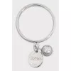 White gold ring with pendants