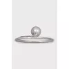 White gold ring with pendants
