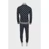 Men's suit with trousers in a signature print